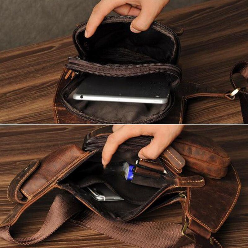 Miesten Vintage Stitch Detail Magneettinen Nappitasku Monitoiminen Rintalaukku Takaosa Varkaudenesto Vetoketjutasku Crossbody Laukut Olkalaukku