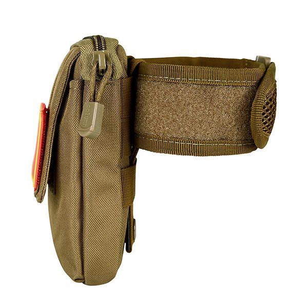 Miesten Nylon Tactical Käsilaukku Molle Edc Pussi Matkapuhelimen Kukkaro Vyö Vyölaukku