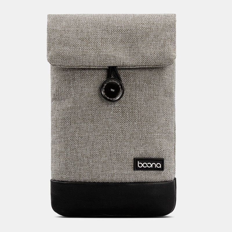 Miesten Unisex Oxford Pu Nahka Kannettava Pölytiivis Vedenpitävä Mobile Power Headset Laukku Puhelin Power Bank Säilytyslaukku Kytkinlaukut