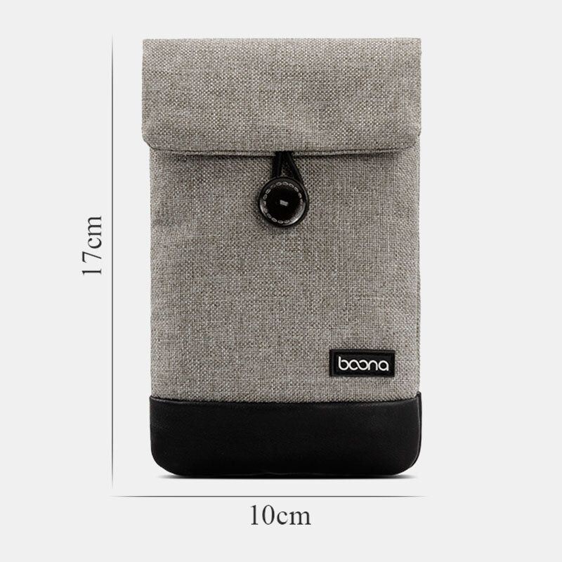 Miesten Unisex Oxford Pu Nahka Kannettava Pölytiivis Vedenpitävä Mobile Power Headset Laukku Puhelin Power Bank Säilytyslaukku Kytkinlaukut