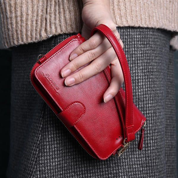 Naisten 5.5 Tuuman Matkapuhelinlompakko Pu Nahkainen Kytkinlaukku Crossbody Laukku