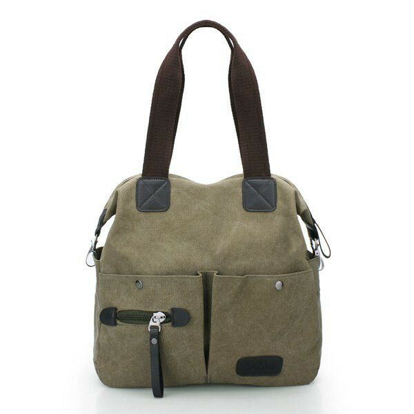Miehet Naiset Tyyny Vintage Canvas Laukku Olkalaukku Olkalaukku