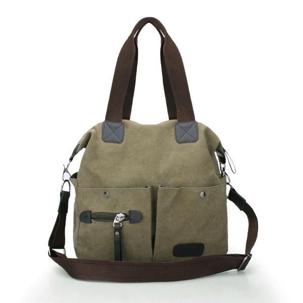 Miehet Naiset Tyyny Vintage Canvas Laukku Olkalaukku Olkalaukku