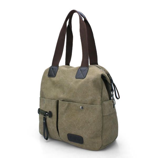 Miehet Naiset Tyyny Vintage Canvas Laukku Olkalaukku Olkalaukku