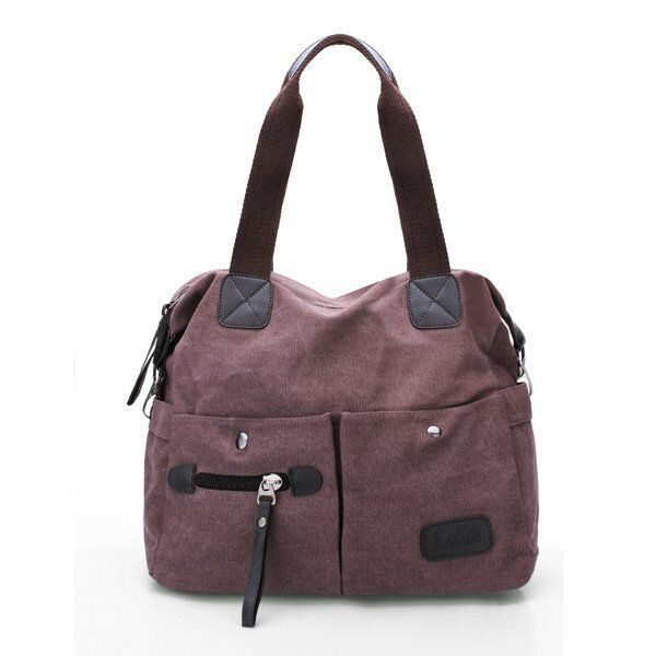 Miehet Naiset Tyyny Vintage Canvas Laukku Olkalaukku Olkalaukku
