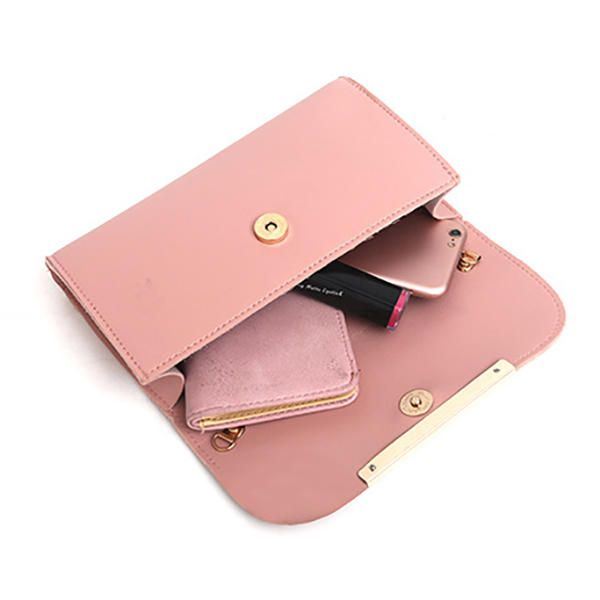 Miesten Naisten Keinonahka Kolmiosainen Setti Tupsu Käsilaukku Crossbody Bag Clutch Bag