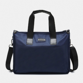Miesten Nylon Vedenpitävä 14 Tuuman Kannettavan Tietokoneen Laukku Monikerroksinen Salkut Käsilaukku Crossbody Laukku