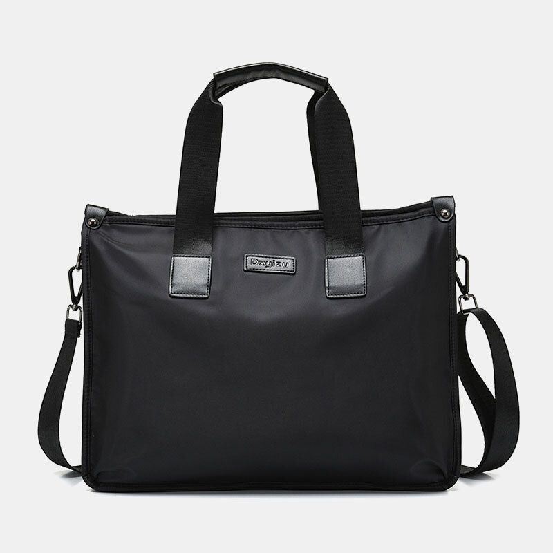 Miesten Nylon Vedenpitävä 14 Tuuman Kannettavan Tietokoneen Laukku Monikerroksinen Salkut Käsilaukku Crossbody Laukku