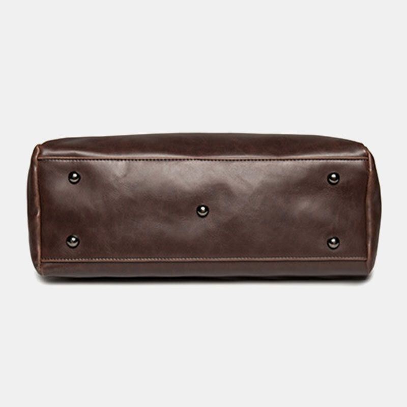 Miesten Suuri Kapasiteetti Vedenpitävä Salkku Käsilaukku Retro 14 Tuuman Kannettavan Tietokoneen Laukku Crossbody Laukku Olkalaukku