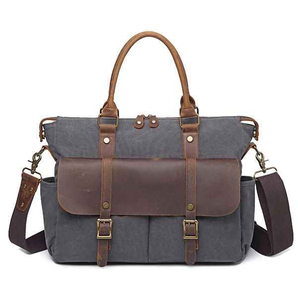 Miesten Ulkoilumatkalaukku Vintage Crossbody -olkalaukku Canvas-designerlaukku