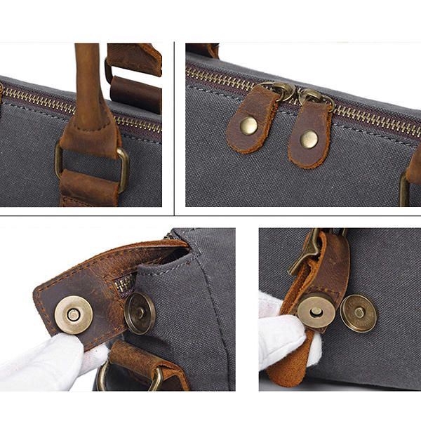 Miesten Ulkoilumatkalaukku Vintage Crossbody -olkalaukku Canvas-designerlaukku