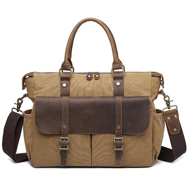 Miesten Ulkoilumatkalaukku Vintage Crossbody -olkalaukku Canvas-designerlaukku