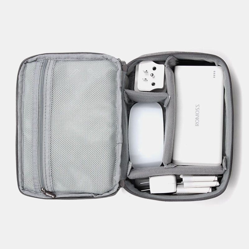 Miesten Unisex Oxford Suuren Kapasiteetin Monitoimikuulokkeet Data Line Säilytyslaukku Power Bank Kiintolevyn Suojakotelo Käsilaukut