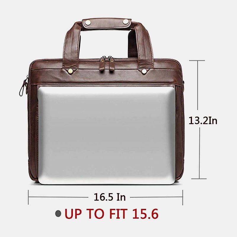 Miesten Vintage Multi-pocket Messenger Bag Käsilaukku Crossbody Laukku Yrityksille