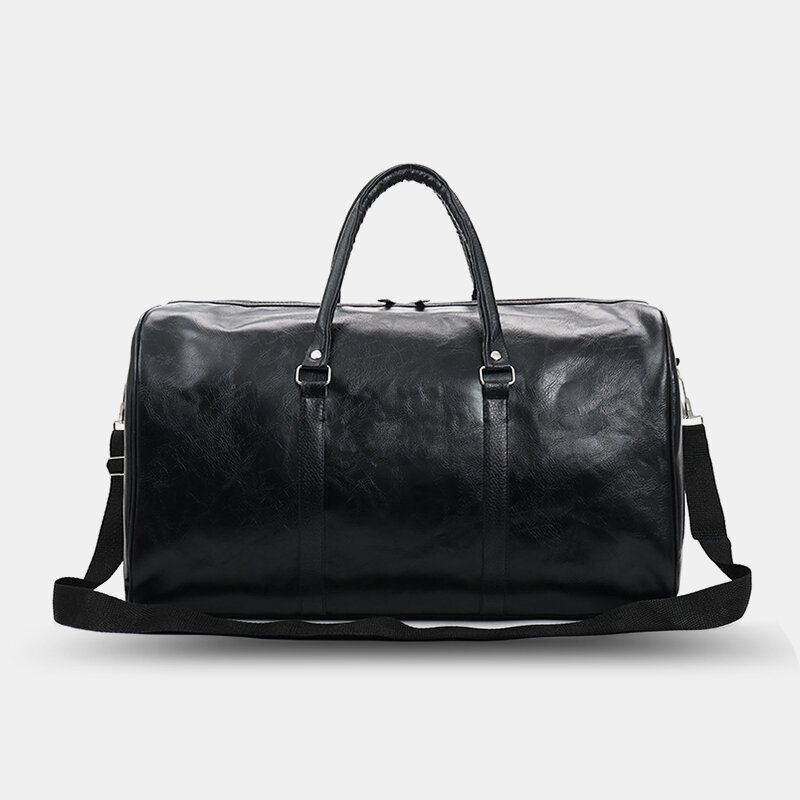 Naiset Ja Miehet Nahkainen Retro Suuren Kapasiteetin Käsilaukku Business Matkalaukku Laukku Olkalaukku Crossbody Bag