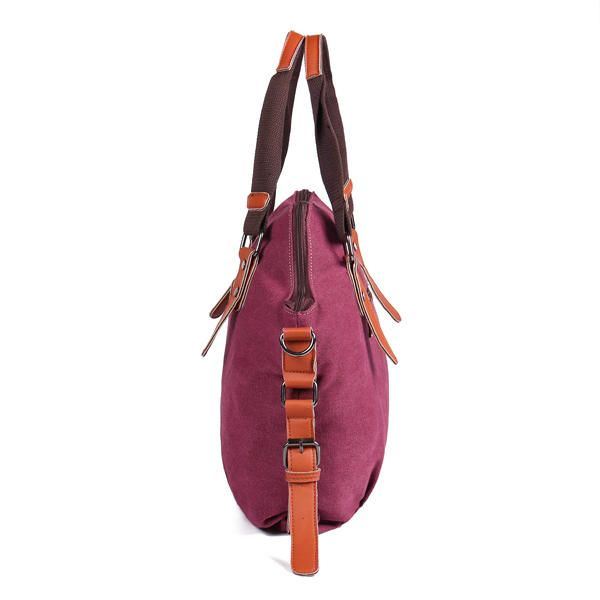 Naisten Canvas Casual Vintage Suuri Kapasiteetti Canvas Käsilaukku Olkalaukku Crossbody Laukut