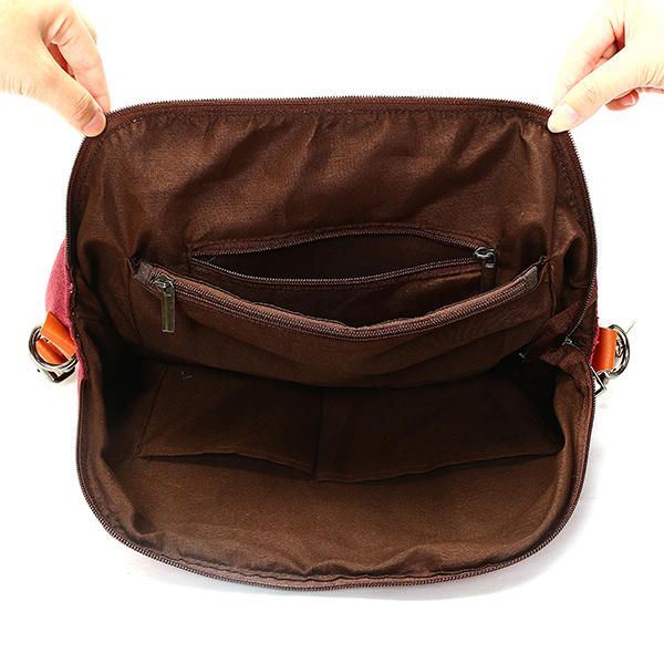 Naisten Canvas Casual Vintage Suuri Kapasiteetti Canvas Käsilaukku Olkalaukku Crossbody Laukut