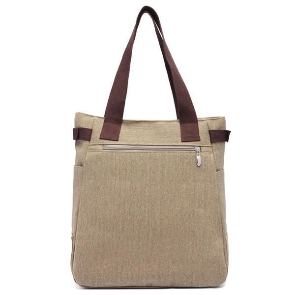 Naisten Canvas Star Tote Käsilaukut Casual Olkalaukut Kapasiteetti Ostoskassit