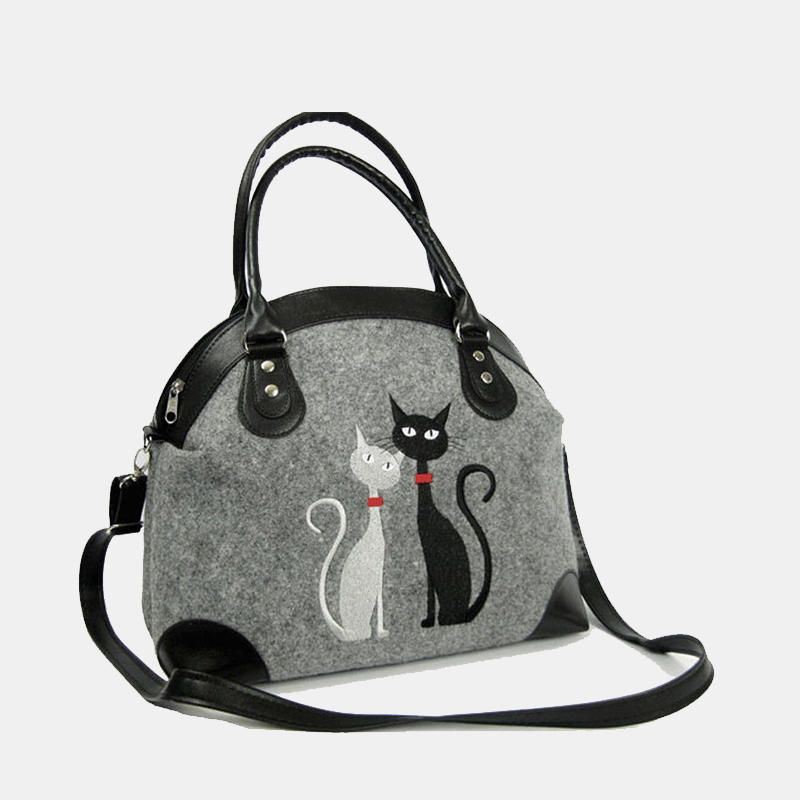 Naisten Crossbody Bag Cat Pattern Käsilaukku Olkalaukku