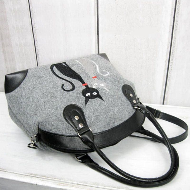 Naisten Crossbody Bag Cat Pattern Käsilaukku Olkalaukku