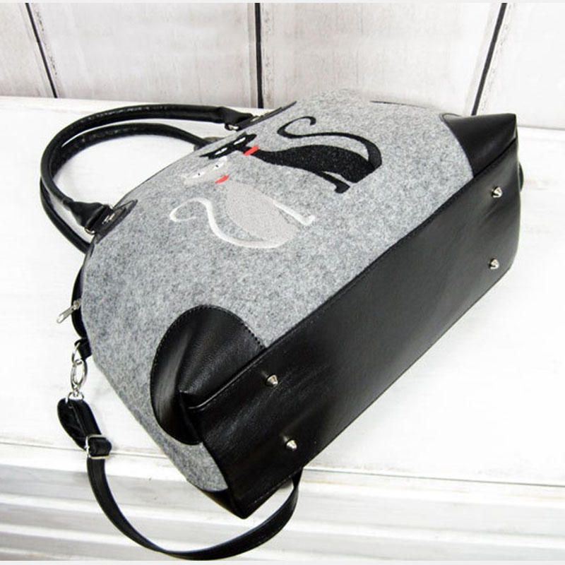 Naisten Crossbody Bag Cat Pattern Käsilaukku Olkalaukku