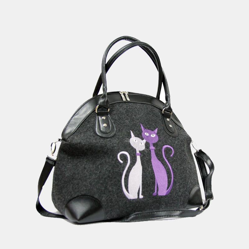 Naisten Crossbody Bag Cat Pattern Käsilaukku Olkalaukku