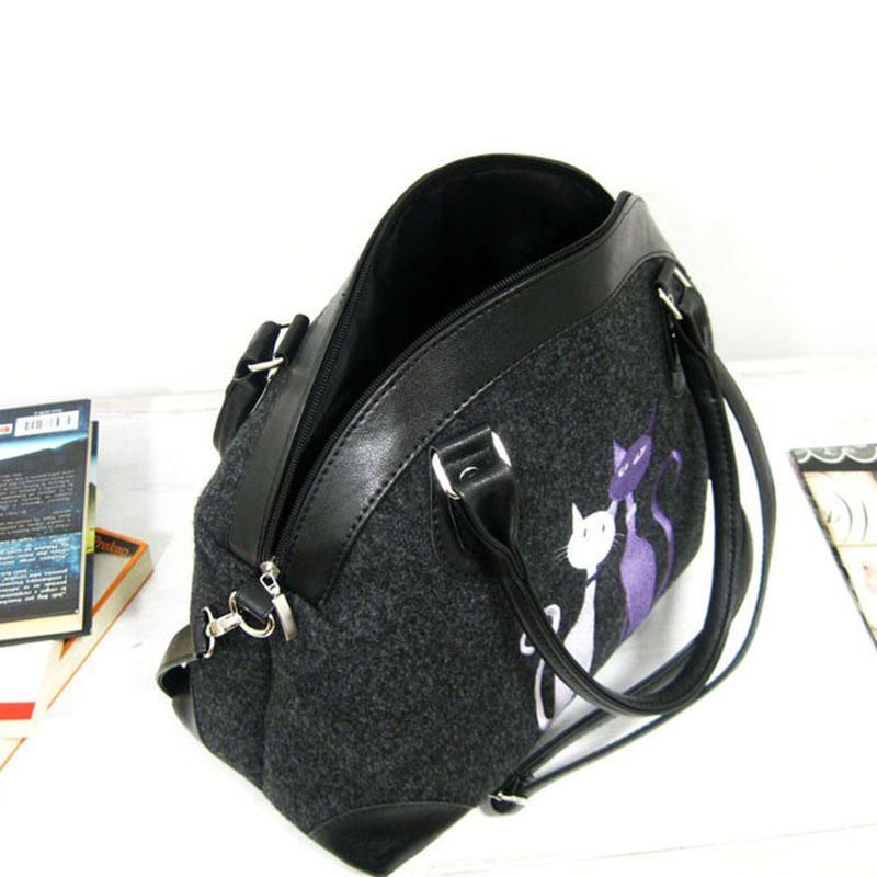 Naisten Crossbody Bag Cat Pattern Käsilaukku Olkalaukku