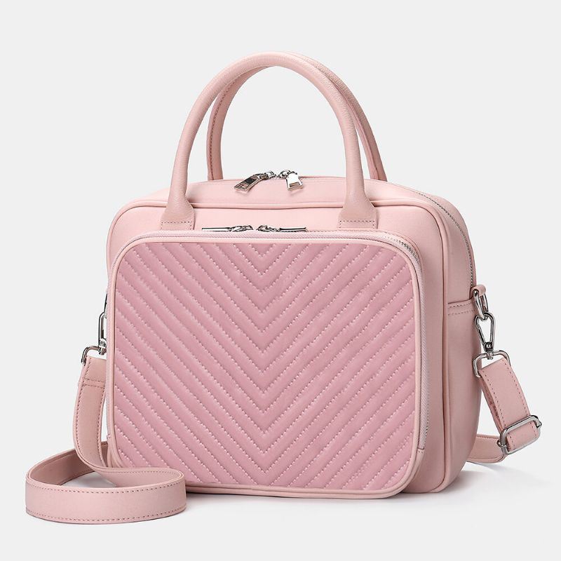 Naisten Design-raidallinen Kannettavan Tietokoneen Laukku Crossbody Bag -käsilaukku