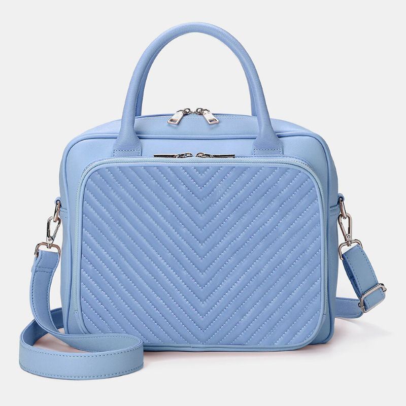 Naisten Design-raidallinen Kannettavan Tietokoneen Laukku Crossbody Bag -käsilaukku