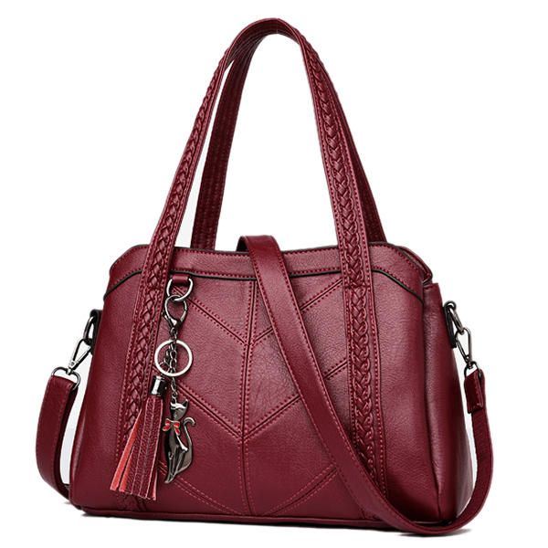 Naisten Elegant Soft Pu -käsilaukku Olkalaukut Crossbody Laukut