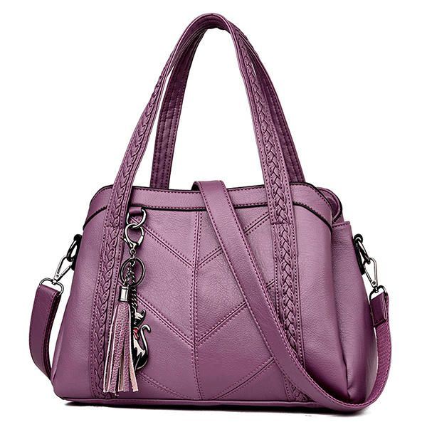 Naisten Elegant Soft Pu -käsilaukku Olkalaukut Crossbody Laukut