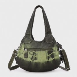 Naisten Gradient Soft Keinonahkainen Olkalaukku Crossbody Bag Käsilaukku