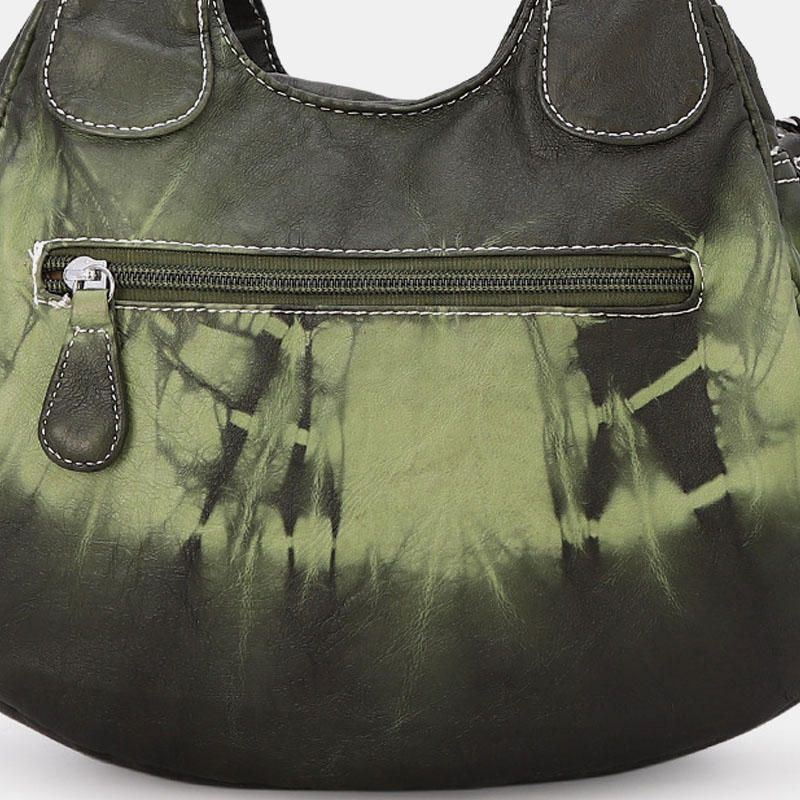 Naisten Gradient Soft Keinonahkainen Olkalaukku Crossbody Bag Käsilaukku