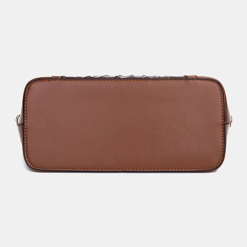 Naisten Keinonahkainen Muoti Alligaattori Suuri Kapasiteetti Monikäyttöinen Patchwork Käsilaukku Crossbody Laukku