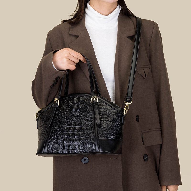 Naisten Keinonahkainen Muoti Alligaattori Suuri Kapasiteetti Monikäyttöinen Patchwork Käsilaukku Crossbody Laukku