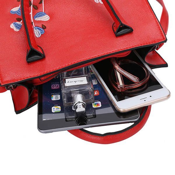 Naisten Kirjontalaukku Käsilaukku Vapaa-ajan Pu Crossbody Bag