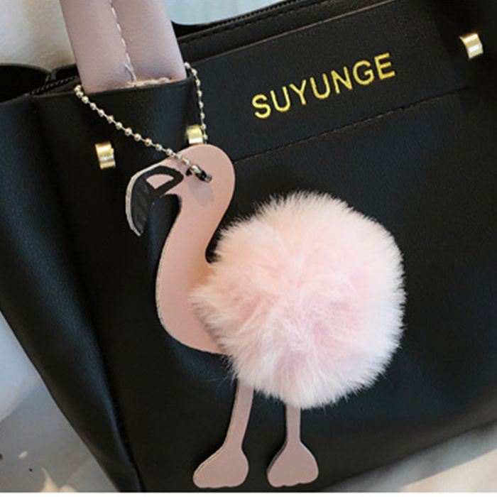 Naisten Muoti Käsilaukku Crossbody Laukku Olkalaukku Flamingo Pendant Toe