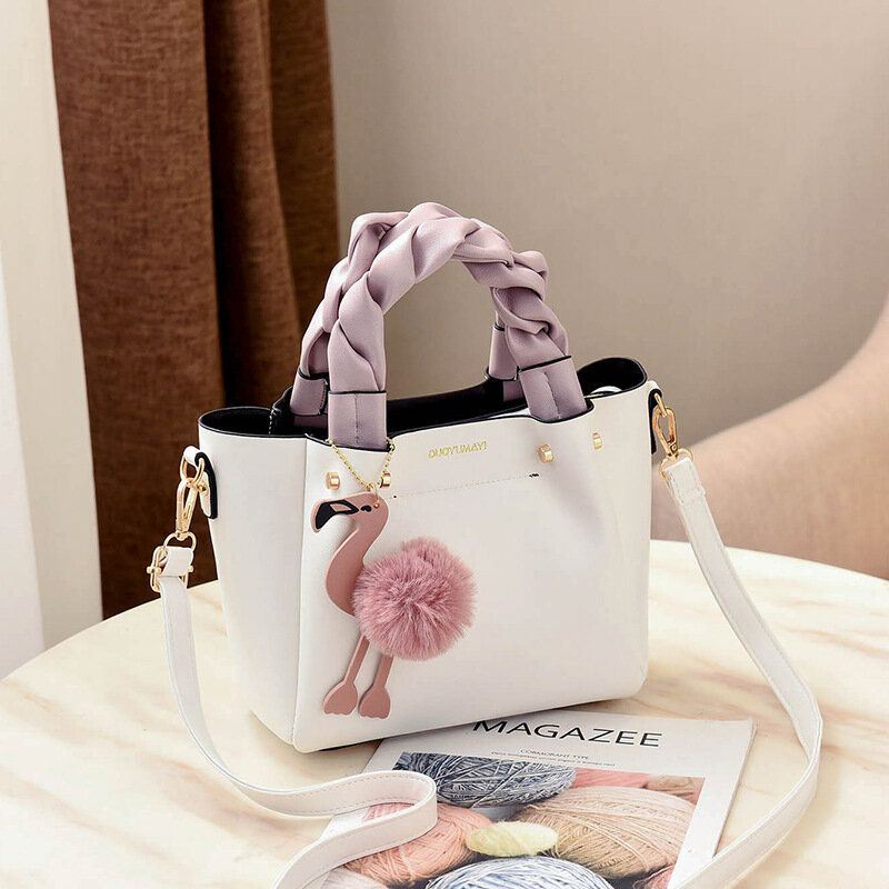 Naisten Muoti Käsilaukku Crossbody Laukku Olkalaukku Flamingo Pendant Toe