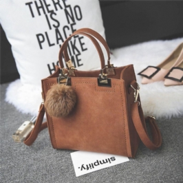 Naisten Nahkainen Käsilaukku Lady Olkalaukku Tote Crossbody Messenger Bag