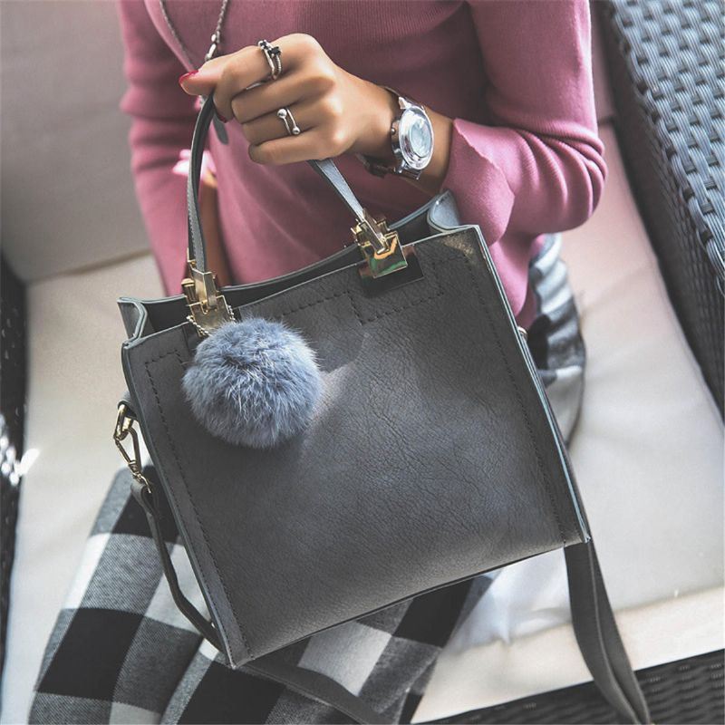 Naisten Nahkainen Käsilaukku Lady Olkalaukku Tote Crossbody Messenger Bag