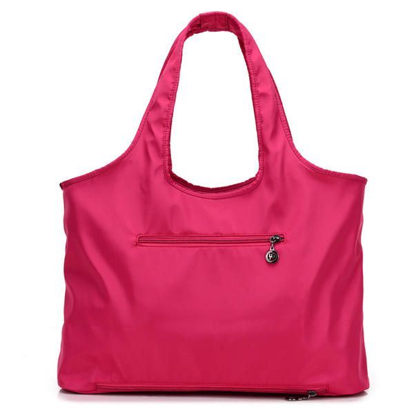 Naisten Nailoninen Käsilaukku Solid Tote Bag Multi Pocket -ostoskassi