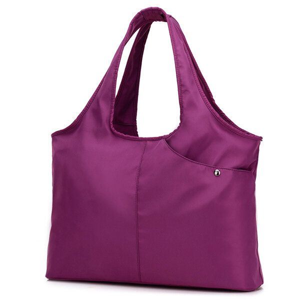 Naisten Nailoninen Käsilaukku Solid Tote Bag Multi Pocket -ostoskassi