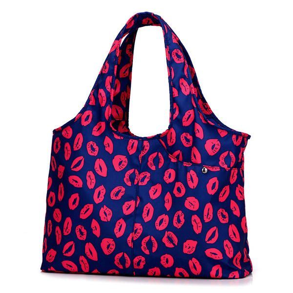 Naisten Nailoninen Käsilaukku Solid Tote Bag Multi Pocket -ostoskassi