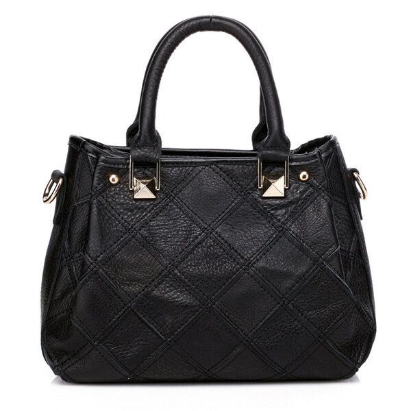 Naisten Patchwork Lehmännahkainen Värikäs Käsilaukku Tote Käsilaukku Crossbody Bag