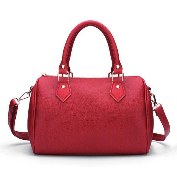 Naisten Pu Messenger Bag Käsilaukku Olkalaukku Kangaskassi Crossbody Bag