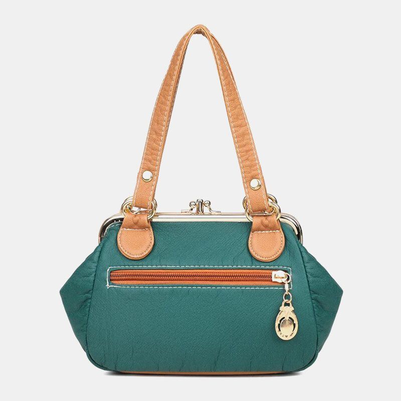 Naisten Pu Nahka Vedenpitävä Pääkallo Niitti Ketjut Olkalaukku Käsilaukku Crossbody Laukku