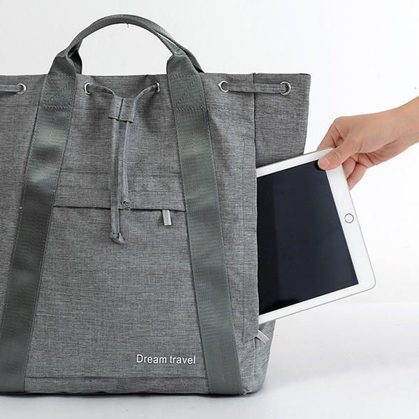 Naisten Vedenpitävä Suuren Kapasiteetin Kiristysnyörillinen Matkakäsilaukku Duffel Bag Reppu