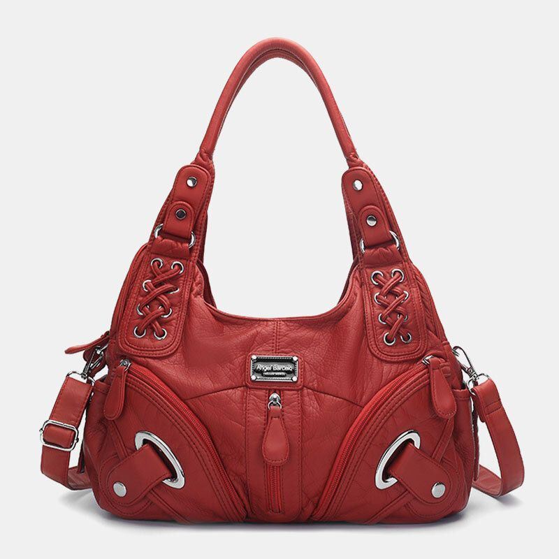 Naisten Vedenpitävä Varkaudenesto Monitaskuinen Crossbody Laukku Olkalaukku Käsilaukku