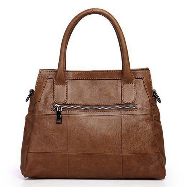 Vintage Naisten Käsilaukku Pehmeä Crossbody Laukku Kolmiosastoiset Olkalaukut