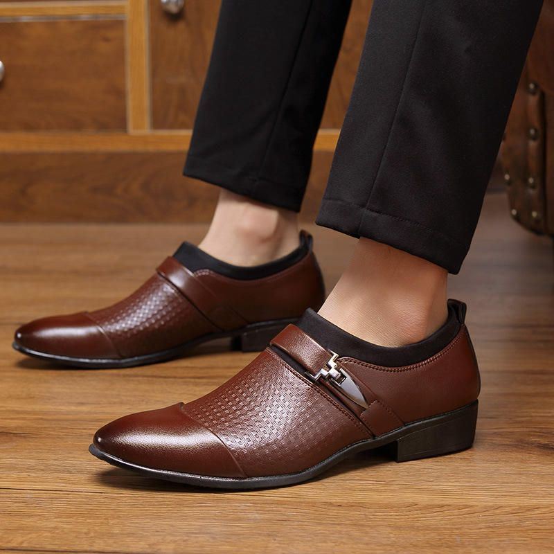 Big Size Men Nahka Casual Business Formal Oxfords